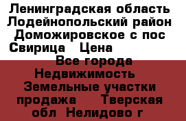 Ленинградская область Лодейнопольский район Доможировское с/пос Свирица › Цена ­ 1 700 000 - Все города Недвижимость » Земельные участки продажа   . Тверская обл.,Нелидово г.